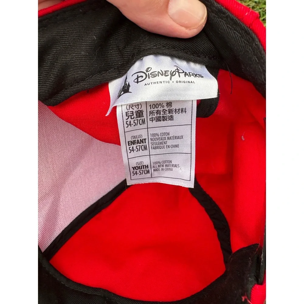Disney Parks Mickey Mouse Youth Snapback Hat w/ Ears Red Yellow FAC-007093-18057